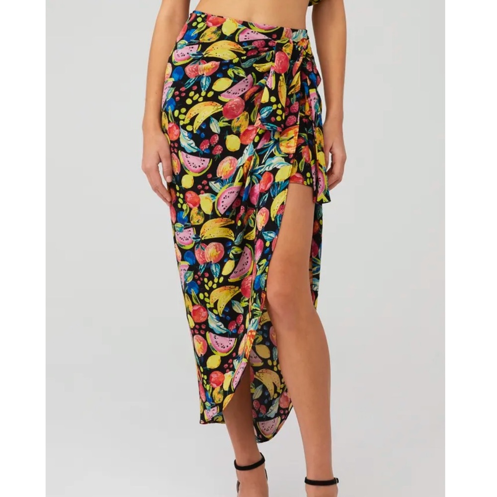 Show Me Your MuMu Asymmetrical Skirt - Multicolor